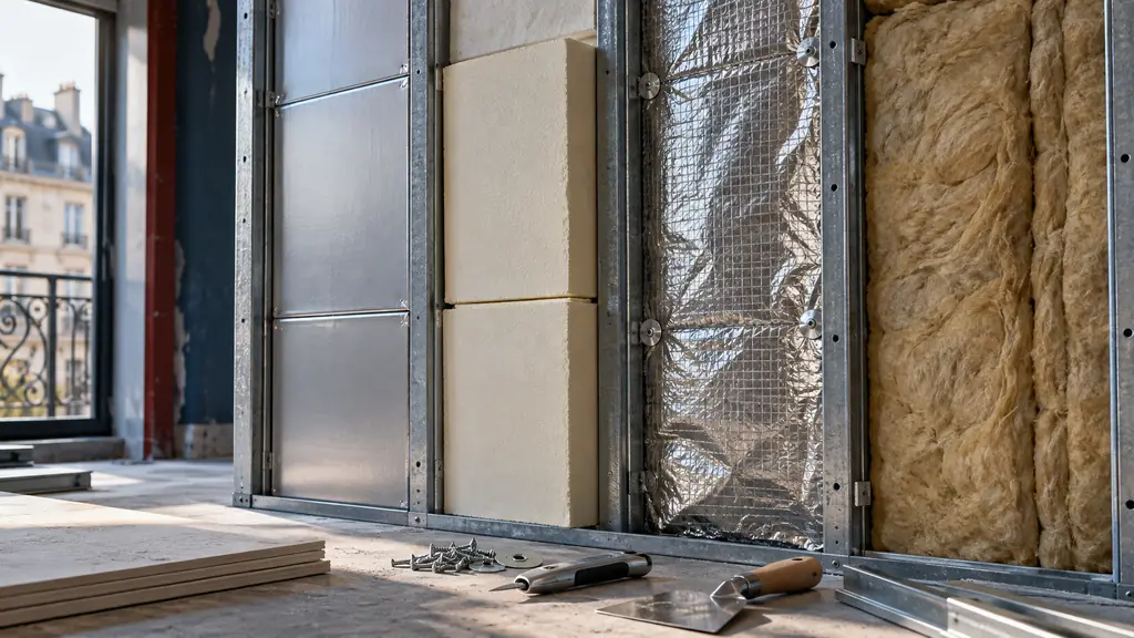 Isolation mur intérieur mince : 7 solutions comparées