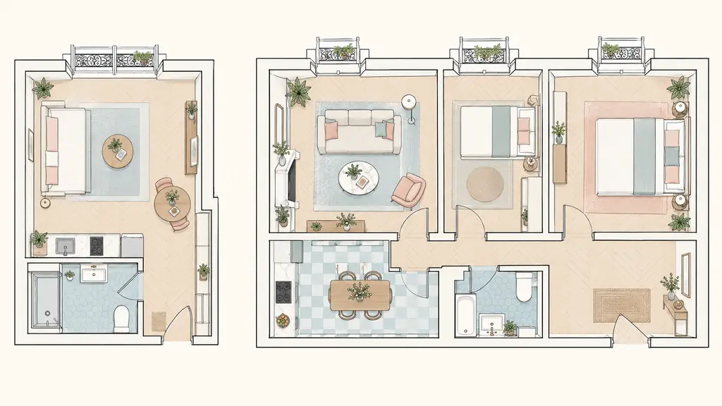 T1T3 immobilier : comment distinguer un T1 d’un T3 ?