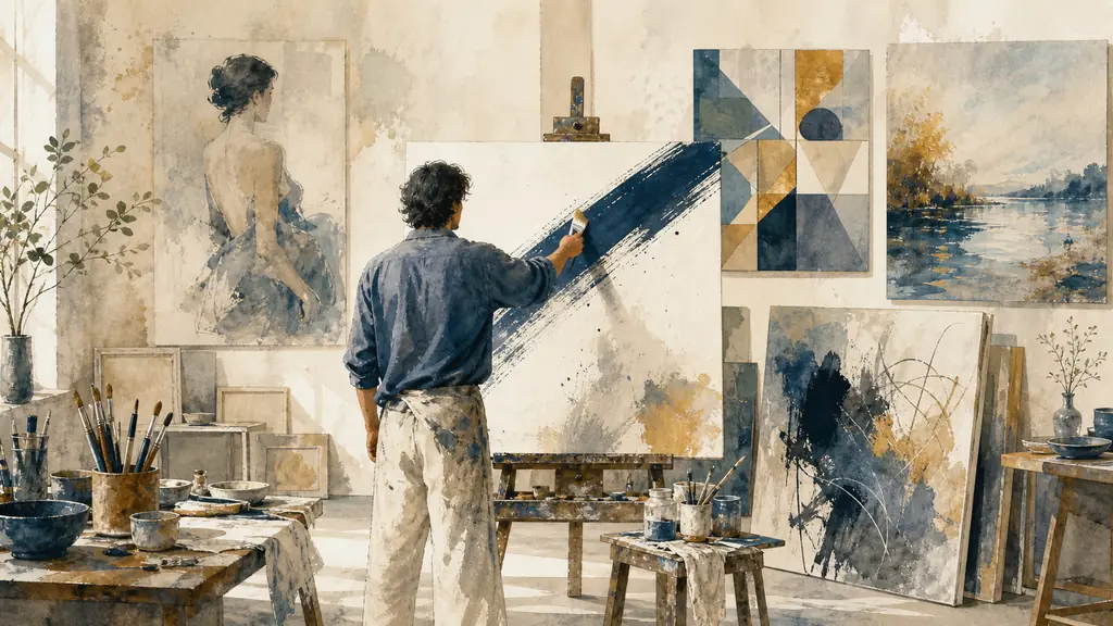Artiste-peintre : 12 figures et 8 mouvements pour mieux regarder