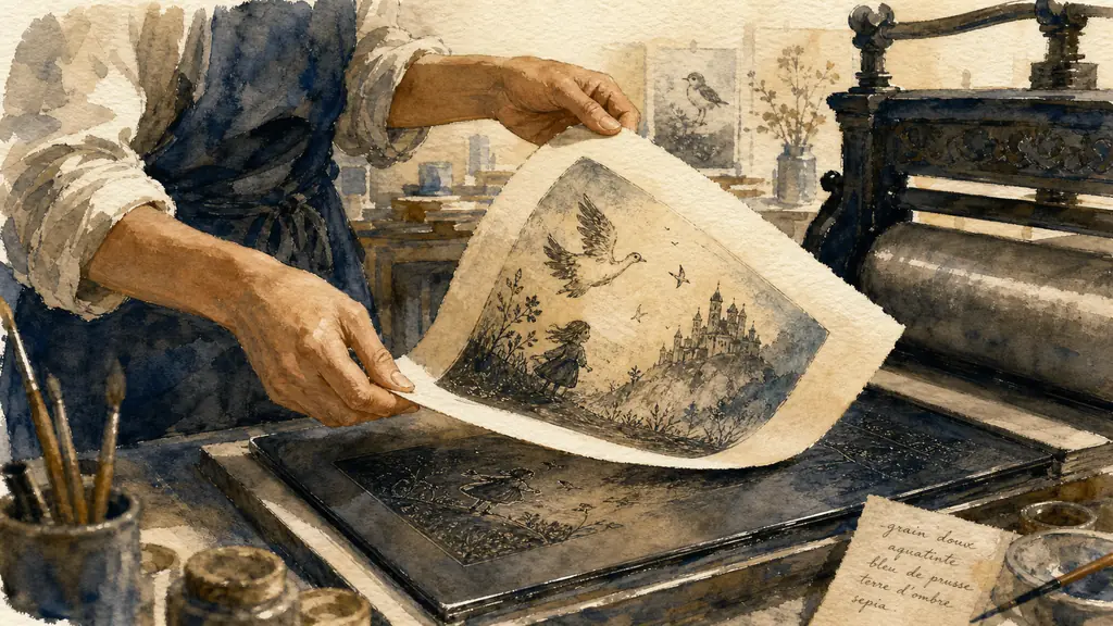 Keiko Minami : Maître des gravures à l'aquatinte fantaisistes