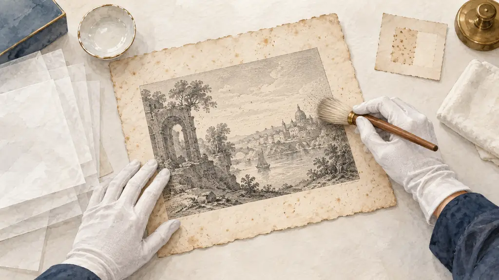 Nettoyage gravure ancienne : 4 gestes pour éviter les dégâts