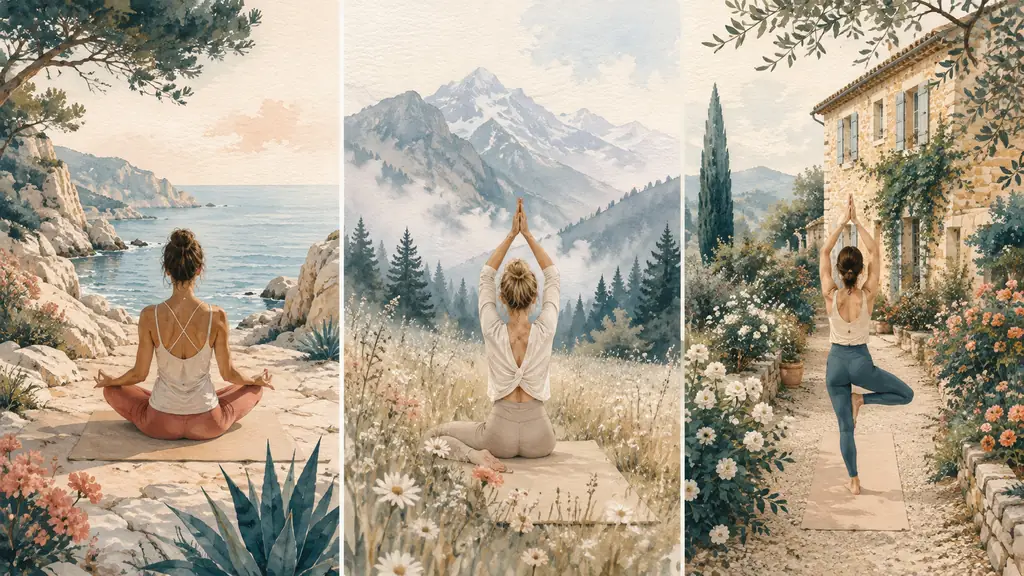 Yoga retraite France : comment choisir entre mer, montagne et campagne ?