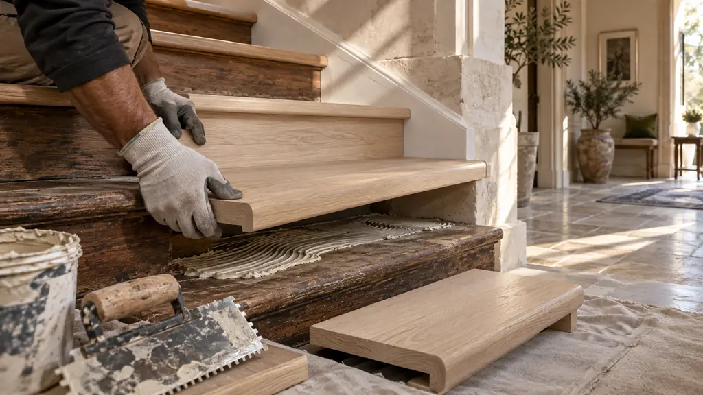 Comment habiller des escaliers en bois sans les démonter ?