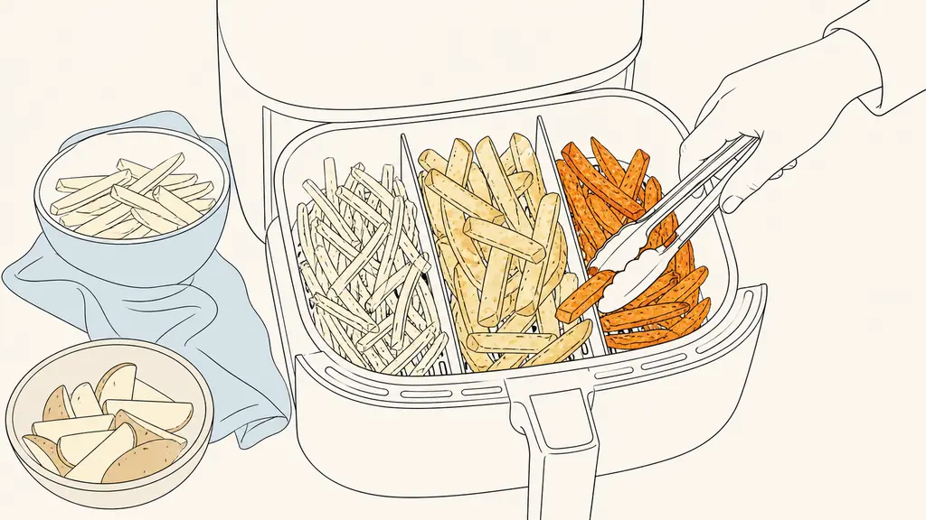 Frite Air Fryer : quel temps de cuisson selon le type et l’épaisseur ?