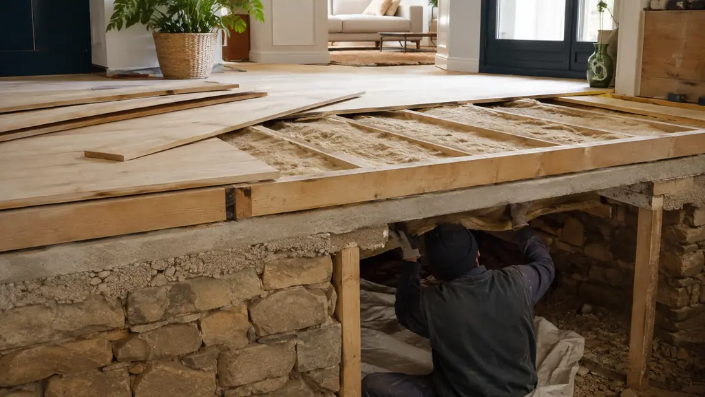 Isolation plancher bois : faut-il isoler par-dessus ou par-dessous ?