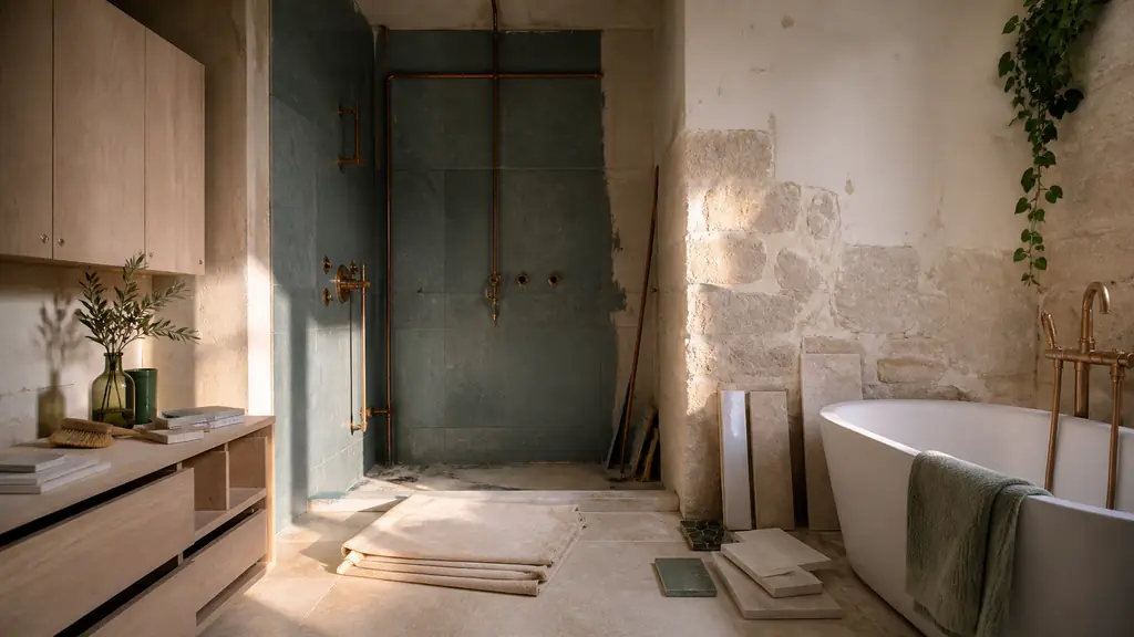 Salle de bain rénovation : 4 décisions pour maîtriser budget et espace